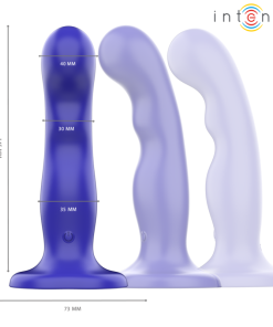 INTENSE - SHORTY VIBRATOR WITH SUCTION CUP BLUE REMOTE CONTROL - slika 3
