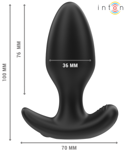 INTENSE - JOEY ANAL PLUG 10 VIBRATIONS BLACK REMOTE CONTROL - slika 3