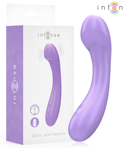 INTENSE - BECKY VIBRATOR 19 CM HEATABLE 7 VIBRATIONS PURPLE