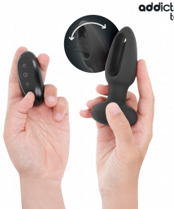 ADDICTED TOYS - ANAL PLUG WITH VIBRATING TONGUE AND REMOTE CONTROL - slika 2