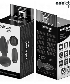 ADDICTED TOYS - ANAL PLUG WITH VIBRATING TONGUE AND REMOTE CONTROL - slika 3