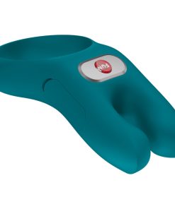Alternative view of FUN FACTORY - NOS VIBRATING COCK RING BOTTLE GREEN