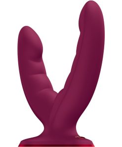 Alternative view of FUN FACTORY - RYDE DOUBLE DILDO WINE RED