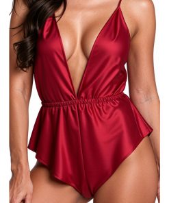 Alternative view of PASSION - SENSIE BODY BURGUNDY S/M