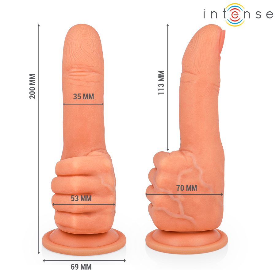 INTENSE - BENDER G-SPOT STIMULATOR FLEXIBLE HAND 11.3 CM - slika 2