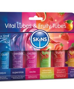 SKINS - VITAL & FRUITY LUBES KIT LUBRICANTS 6 x 12 ML