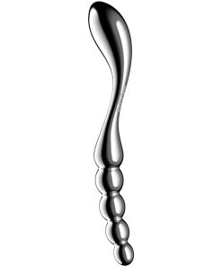 SATISFYER - STAR FORCE 1 STAINLESS STEEL DOUBLE-ENDED DILDO
