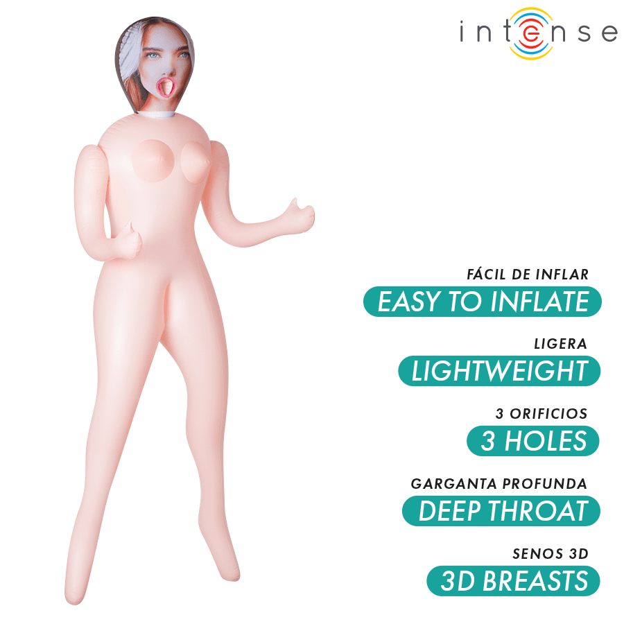 INTENSE DOLLS - NICOLE INFLATABLE DOLL WITH THREE ORIFICES - slika 2