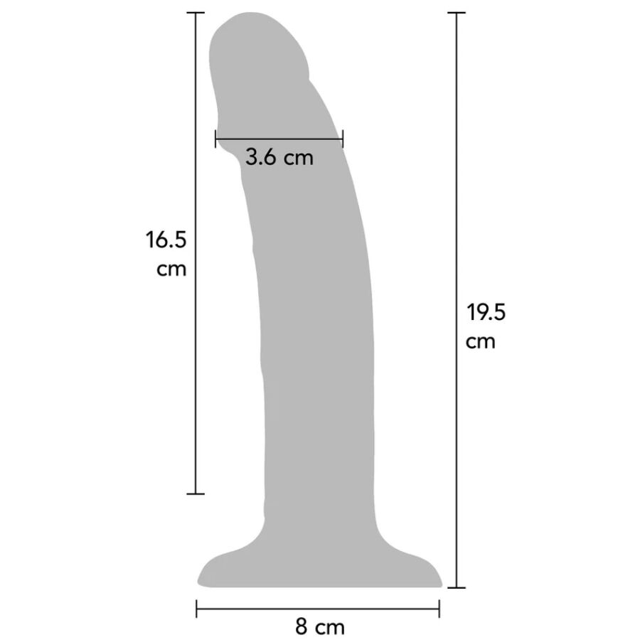 GET REAL - REALISTIC SILICONE VIBRATING DILDO PURPLE 19.5 CM - slika 3
