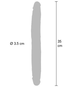 GET REAL - DOUBLE-ENDED SILICONE DILDO CARAMEL 35 CM - slika 3