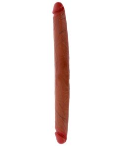 GET REAL - DOUBLE-ENDED SILICONE DILDO CARAMEL 40 CM