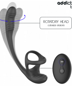 ADDICTED TOYS - ANAL PLUG WITH VIBRATION AND 360º WAVING AND TESTICLE STIMULATOR - slika 3