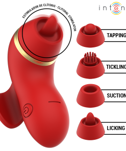 INTENSE - PATTY STIMULATOR WITH 4 HEADS, SUCTION, TAPPING, TICKLING AND LICKING - slika 3
