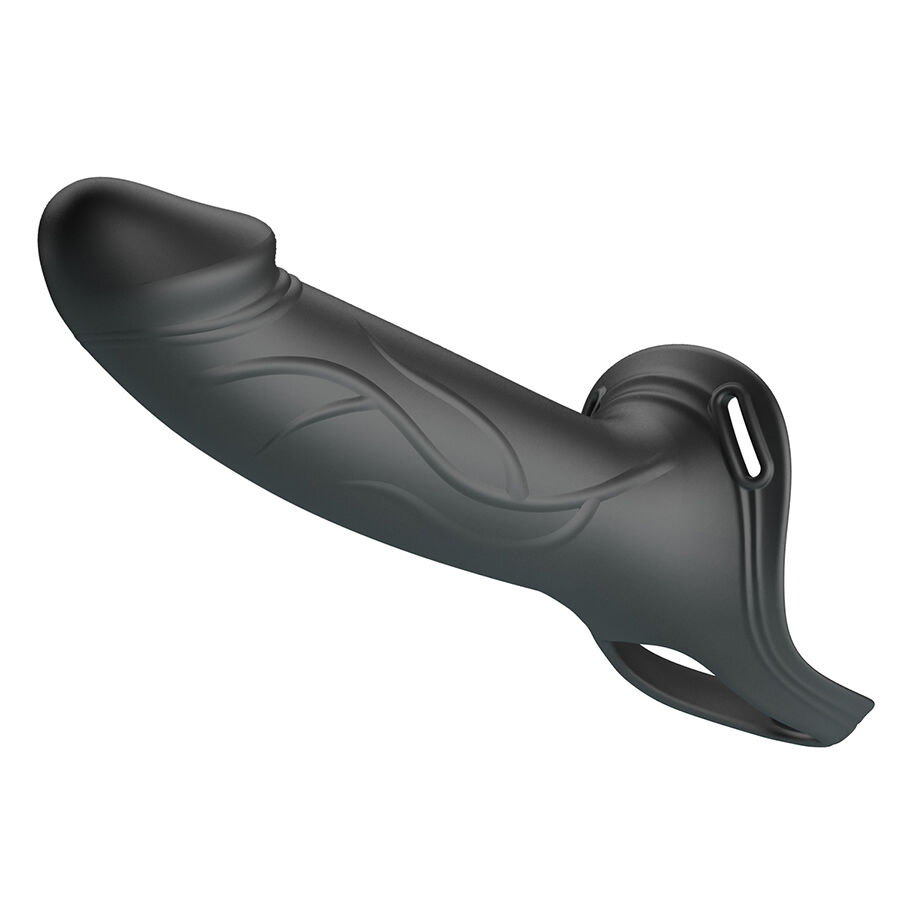 PRETTY LOVE - LANDON BLACK VIBRATING STRAP-ON - slika 3