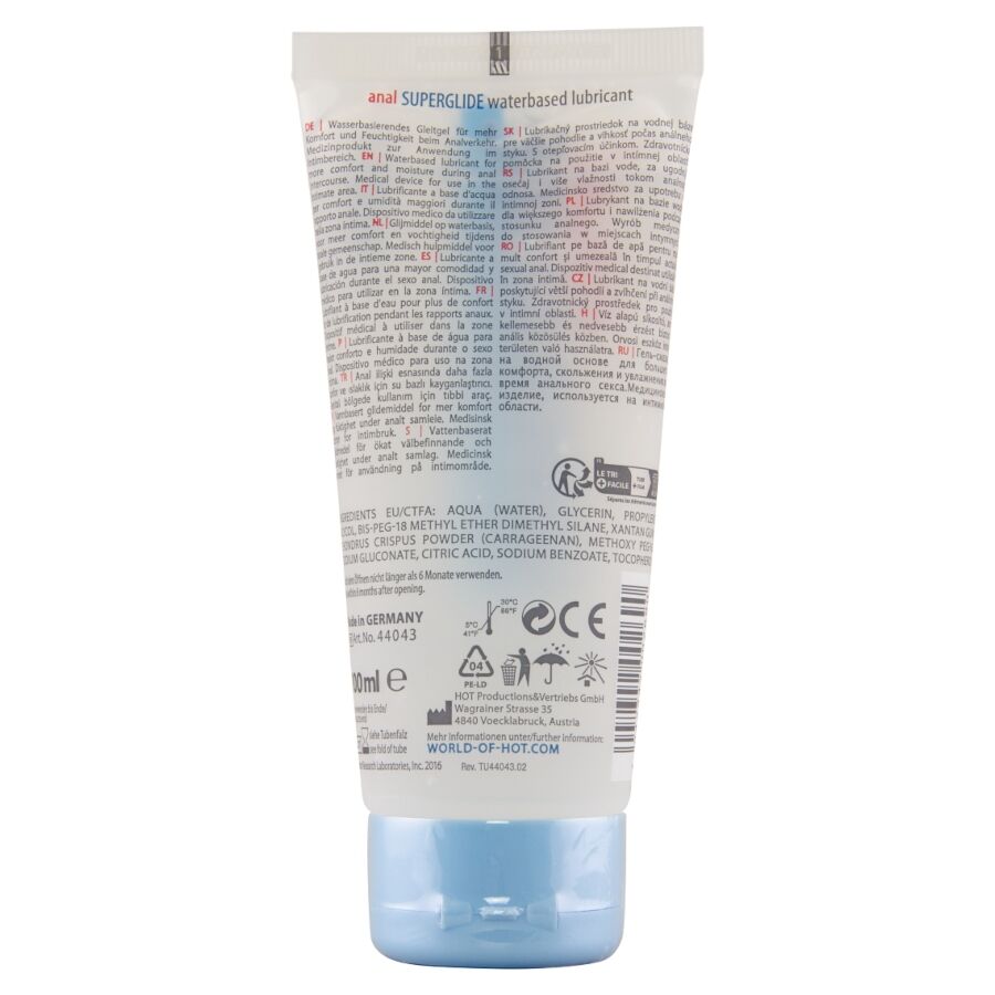 HOT - ANAL SUPERGLIDE LIQUID PLEASURE WATERBASED LUBRICANT 100 ML - slika 2