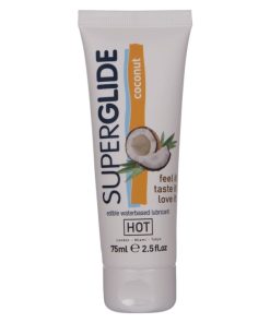 HOT - SUPERGLIDE EDIBLE LUBRICANT WATERBASED COCONUT 75 ML