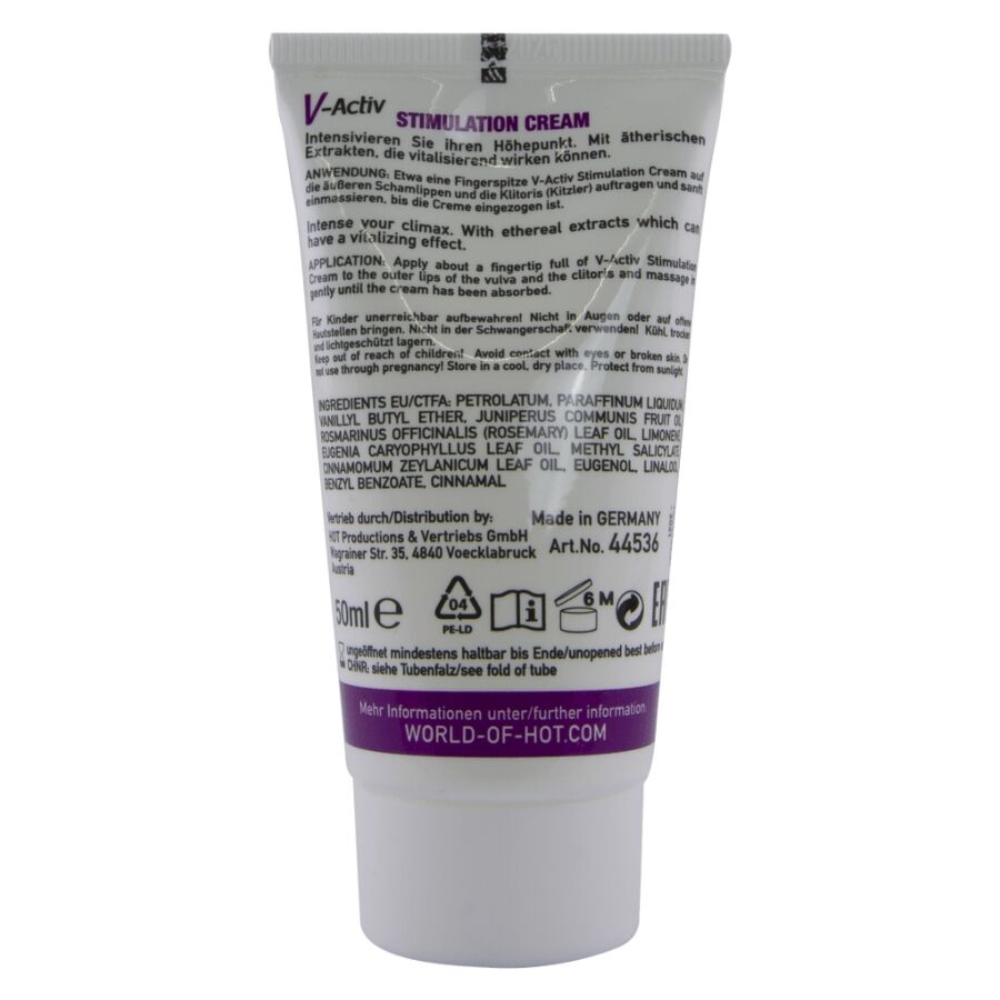 HOT - V-ACTIV STIMULATION CREAM FOR WOMEN 50 ML - slika 3