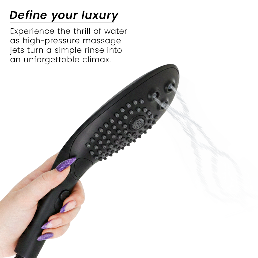 WOMANIZER - WAVE CLITORAL STIMULATING SHOWER HEAD BLACK - slika 3