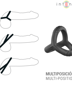INTENSE - JOHN ADJUSTABLE TRIPLE PENIS RING MODEL 4 - slika 3