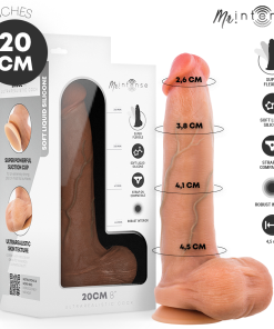 MR INTENSE - BRUCE M SILICONE DILDO WITH TESTICLES 20 CM -Ø- 4.5 CM