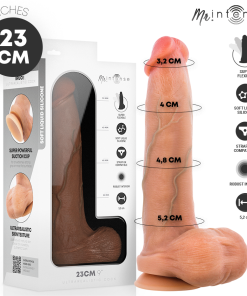 MR INTENSE - BRUCE L DILDO SILICONE 23 CM -Ø- 5.2 CM