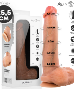 MR INTENSE - BRUCE XL SILICONE DILDO WITH TESTICLES 25.5 CM -Ø- 5.5 CM
