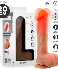 MR INTENSE - LOGAN VIBRATOR DILDO SILICONE WITH HEAT EFFECT AND REMOTE CONTROL 20 CM -Ø- 4,1 CM
