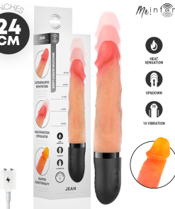 MR INTENSE - JEAN UP&DOWN VIBRATOR SILICONE WITH HEAT EFFECT 24 CM -Ø- 3.8 CM