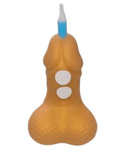 DIABLO PICANTE - PENIS BIRTHDAY NUMBER CANDLE GOLDEN