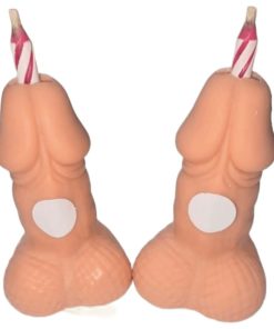 DIABLO PICANTE - PENIS BIRTHDAY NUMBER CANDLES LIGHT TONE 2 UNITS