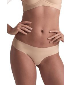 Alternative view of BYE-BRA - INVISIBLE THONG 2 PACK BEIGE & BLACK SIZE XL