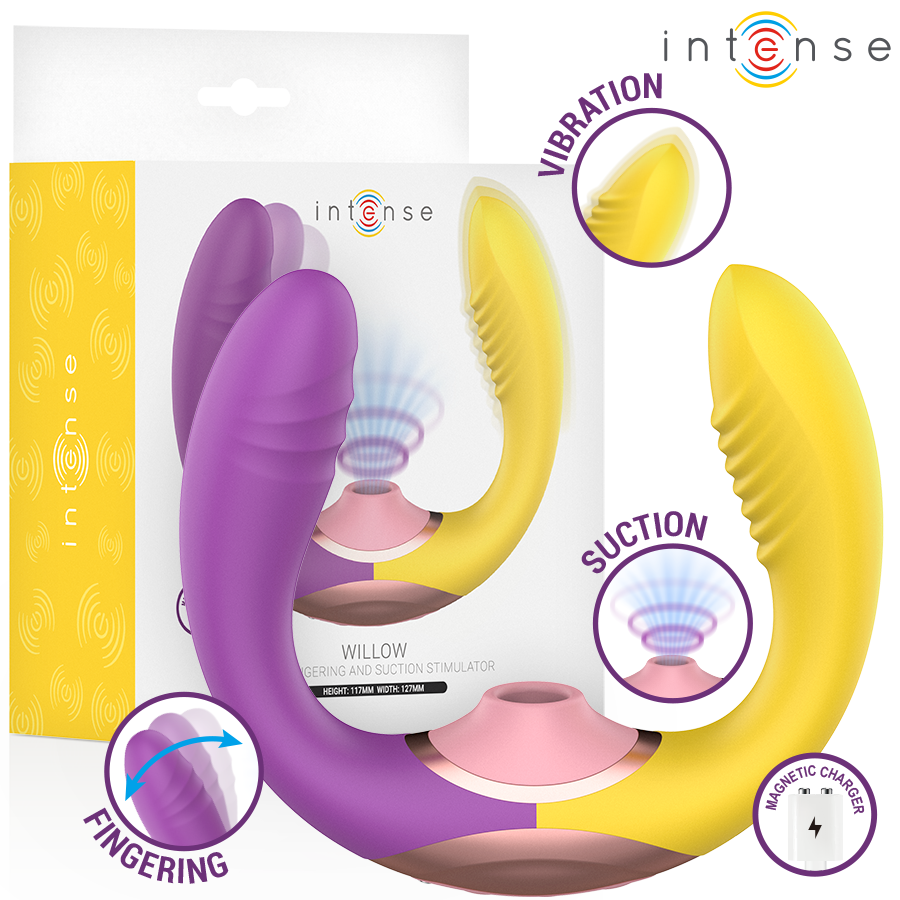 INTENSE - WILLOW 3-IN-1 SUCTION AND VIBRATION STIMULATOR - slika 2