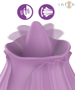 Alternative view of INTENSE - AZALEA FLOWER CLIT STIMULATING 10 VIBRATIONS PURPLE