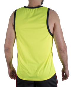 Alternative view of MACHO - CMV001 YELLOW GYM T-SHIRT S/M
