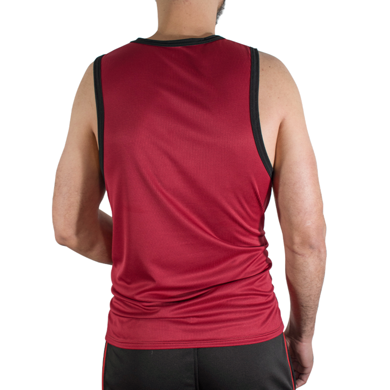 MACHO - CMV003 MAROON GYM T-SHIRT S/M - slika 3