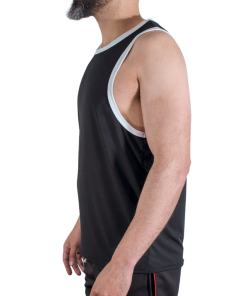 Alternative view of MACHO - CMV004 BLACK GYM T-SHIRT S/M