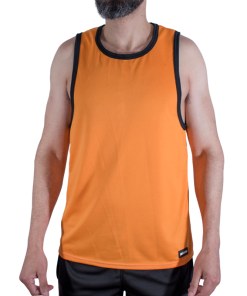 MACHO - CMV005 ORANGE GYM T-SHIRT L/XL