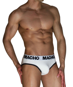 MACHO - MCH006 CLASSIC SLIP WHITE + BLACK M