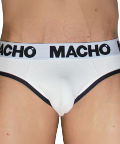 Alternative view of MACHO - MCH006 CLASSIC SLIP WHITE + BLACK L