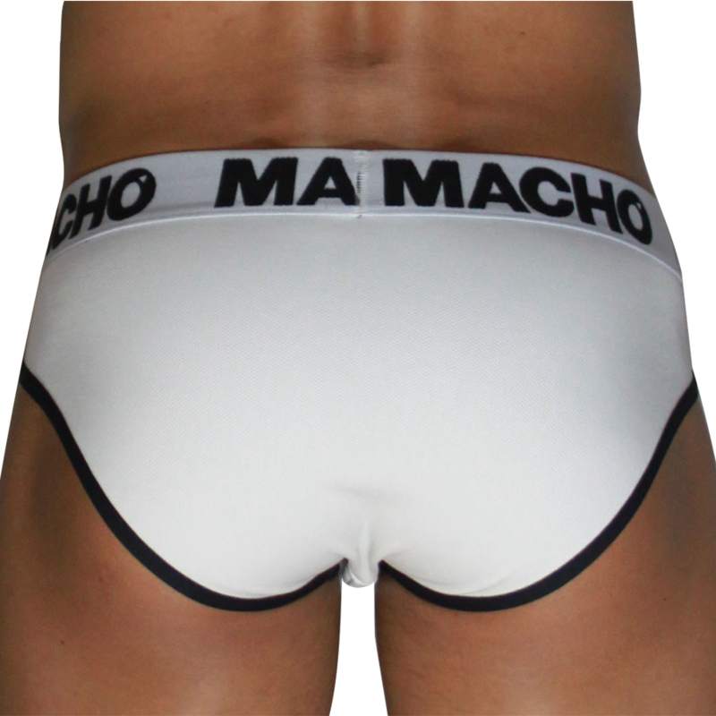 MACHO - MCH006 CLASSIC SLIP WHITE + BLACK L - slika 3