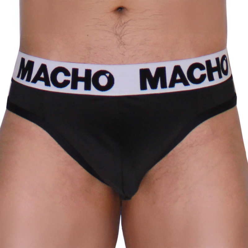MACHO - MTG002 BLACK/BLACK THONG M