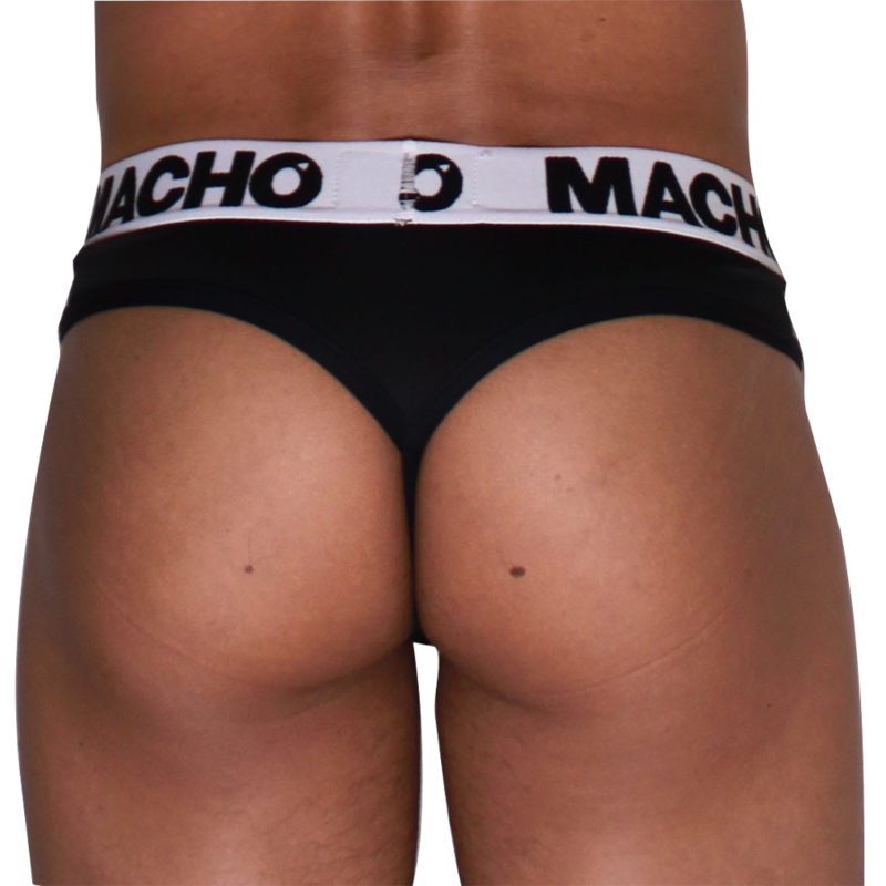 MACHO - MTG002 BLACK/BLACK THONG M - slika 3
