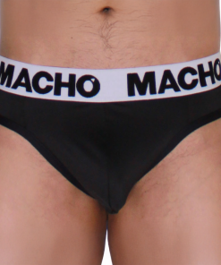 MACHO - MTG002  BLACK/BLACK THONG L