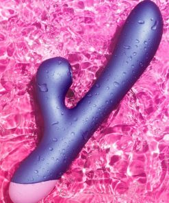 Alternative view of ROMP - PULSE RABBIT DUAL G-SPOT VIBRATOR ELECTRIC BLUE