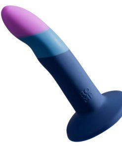 ROMP - PICCOLO SILICONE DILDO WITH TRICOLOR SUCTION CUP 14 CM