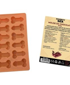 DIABLO PICANTE - CHOCOLATE MOLD WITH 12 SILICONE PENISES FOR HANGING VANILLA