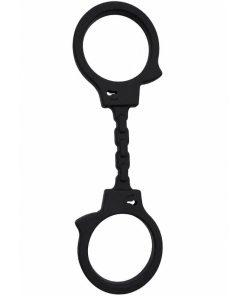 DIABLO PICANTE - SILICONE HANDCUFFS BLACK