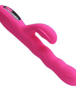 PRETTY LOVE - WINTERS MULTIFUNCTION RABBIT VIBRATOR WITH LED DISPLAY PINK - slika 3