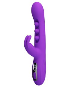 PRETTY LOVE - SABIEN RABBIT VIBRATOR WITH TAPPING STIMULATION AND PURPLE LED