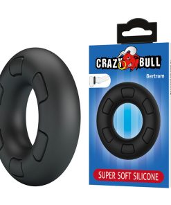 CRAZY BULL - BERTRAM SUPER SOFT SILICONE COCK RING BLACK